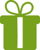 Green gift icon for St. Mary's Foundation